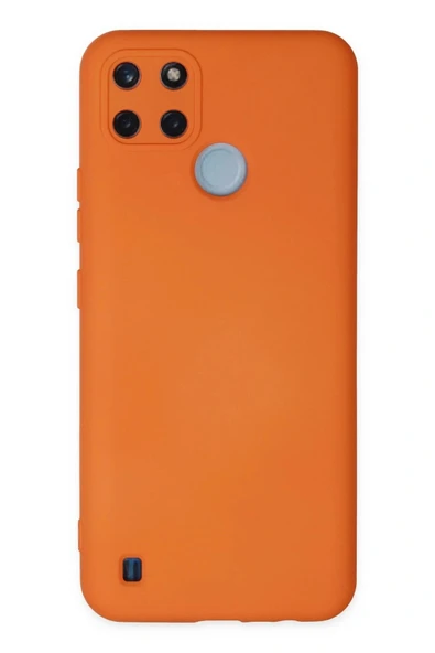 LitaeTrend Realme C25Y Kılıf Nano içi Kadife Silikon - Turuncu ürün görseli 1