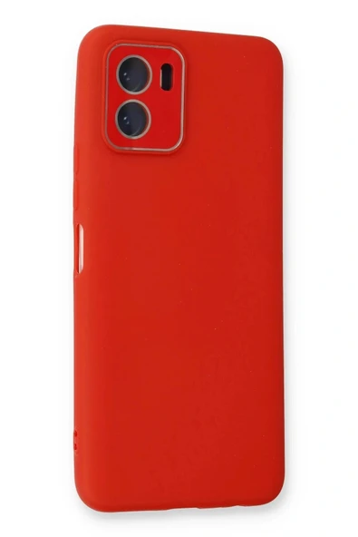 LitaeTrend Vivo Y15S Kılıf Lansman Glass Kapak - Kırmızı - Resim 3