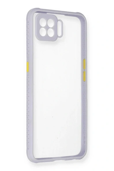 LitaeTrend Oppo A73 Kılıf Miami Şeffaf Silikon - Lila ürün görseli 1