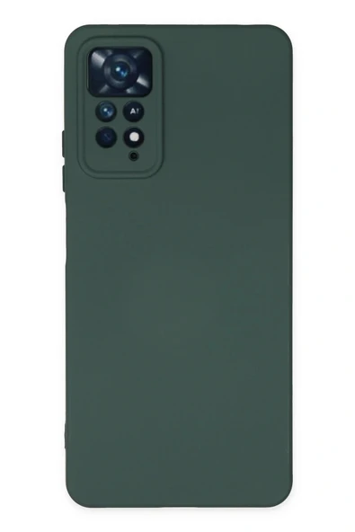 LitaeTrend Xiaomi Redmi Note 11 Pro Kılıf Nano içi Kadife Silikon - Koyu Yeşil ürün görseli 1