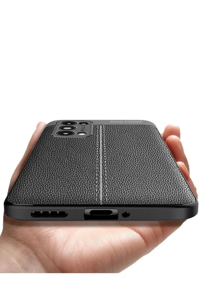 LitaeTrend Oppo Reno 5 Pro Kılıf Auto Focus Kapak - Siyah - Resim 6