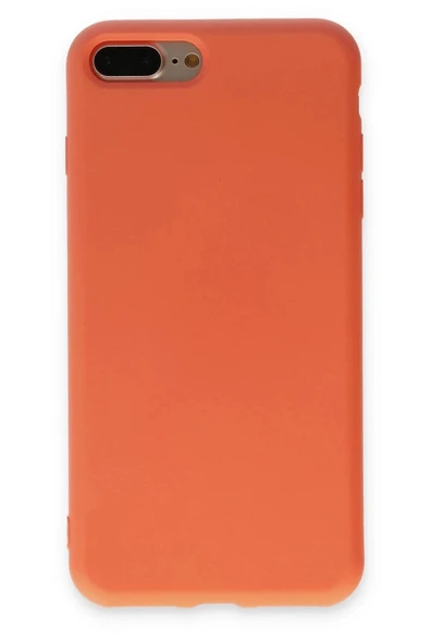 LitaeTrend iPhone 7 Plus Kılıf Nano içi Kadife Silikon - Turuncu ürün görseli 1