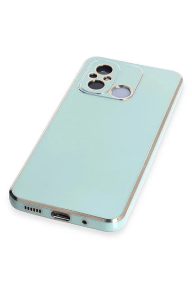 LitaeTrend Xiaomi Redmi 12C Kılıf Volet Silikon - Açık Yeşil - Resim 4