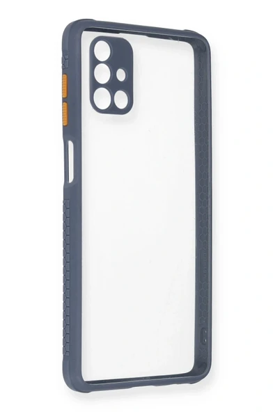 LitaeTrend Samsung Galaxy M51 Kılıf Miami Şeffaf Silikon - Gri ürün görseli 1