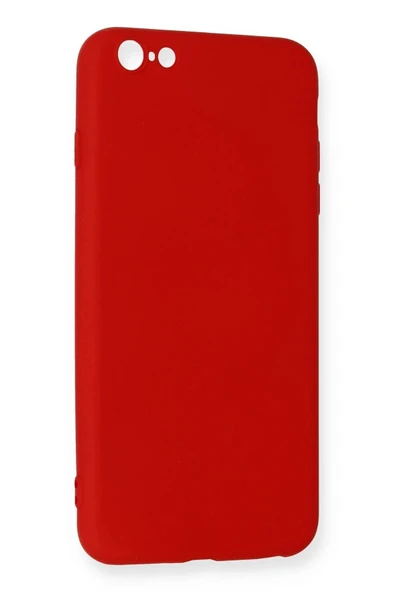 LitaeTrend iPhone 6 Plus Kılıf Nano içi Kadife Silikon - Kırmızı - Resim 3