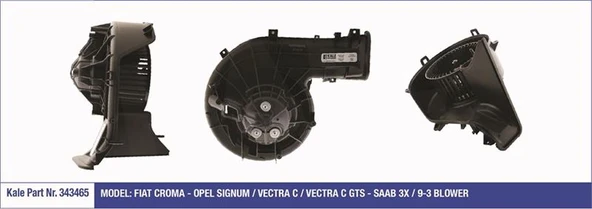 Opel Kalorıfer Motoru Signum Vectra C Vectra C Gts Saab 3x / 9 3 12v Otomatık Klimalı - Kale 343465 ürün görseli 1