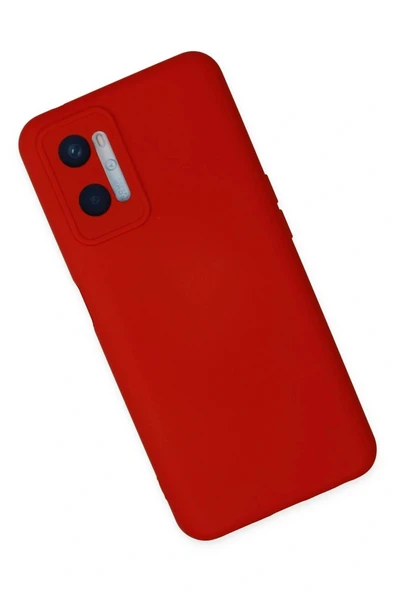 LitaeTrend Oppo A96 Kılıf Nano içi Kadife Silikon - Kırmızı - Resim 2