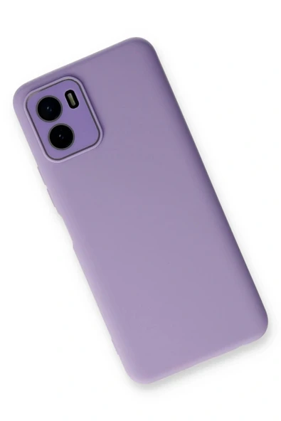 LitaeTrend Vivo Y15S Kılıf Lansman Glass Kapak - Lila - Resim 2