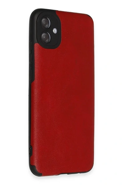 LitaeTrend Samsung Galaxy A04E Kılıf Loop Deri Silikon - Kırmızı - Resim 2