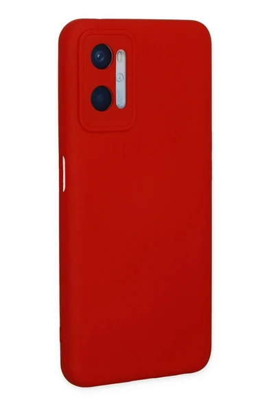 LitaeTrend Oppo A96 Kılıf Nano içi Kadife Silikon - Kırmızı - Resim 3
