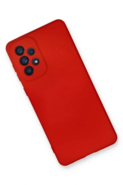 LitaeTrend Samsung Galaxy A33 5G Kılıf Nano içi Kadife Silikon - Kırmızı - Resim 3