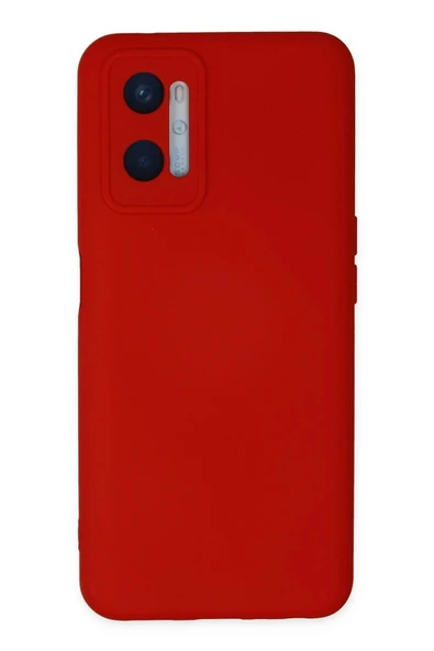 LitaeTrend Oppo A96 Kılıf Nano içi Kadife Silikon - Kırmızı ürün görseli 1