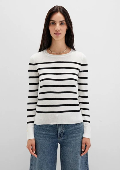 M1710545-85407 MAVİ BASİC KAZAK ürün görseli