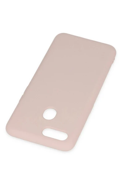 LitaeTrend Oppo A12 Kılıf Nano içi Kadife Silikon - Pudra - Resim 3