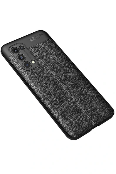 LitaeTrend Oppo Reno 5 Pro Kılıf Auto Focus Kapak - Siyah - Resim 2