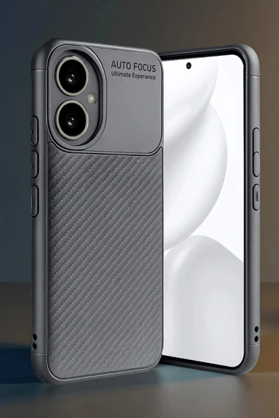 LitaeTrend Honor 400 Kılıf Auto Focus Karbon Kapak - Gri ürün görseli 1