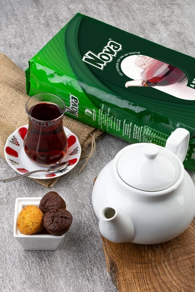 organikbakal bakma al Nova Bamya Çiçeği Karışımlı (%10) Siyah Çay 5 Kg - Resim 4