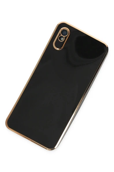 LitaeTrend Xiaomi Redmi 9A Kılıf Volet Silikon - Siyah - Resim 3