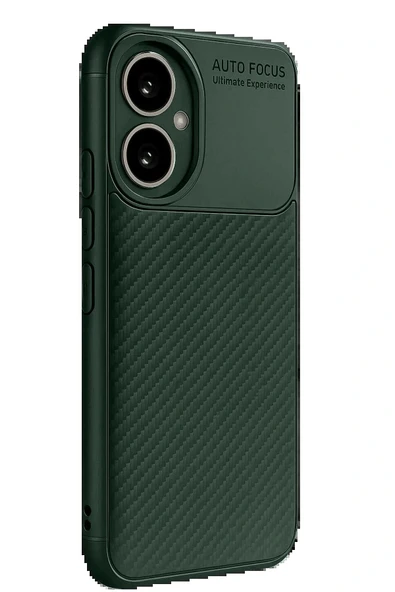 LitaeTrend Honor 400 Kılıf Auto Focus Karbon Kapak - Koyu Yeşil ürün görseli 1