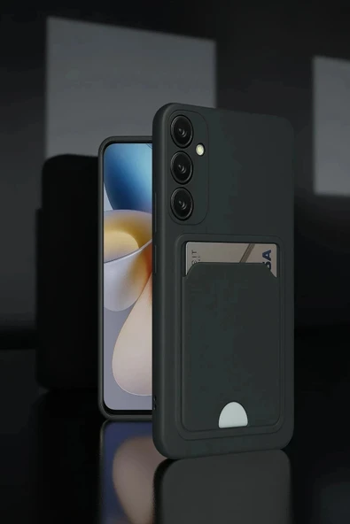 LitaeTrend Samsung Galaxy M15 Kelvin Kartvizitli Silikon - Lila - Resim 2