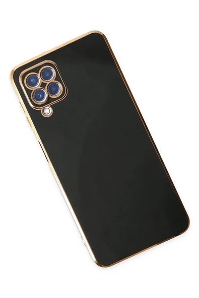 LitaeTrend Samsung Galaxy A12 Kılıf Volet Silikon - Siyah - Resim 3