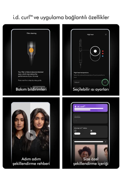 DYSON Airwrap i.d.™ saç şekillendirme ve kurutma seti - Kıvırcık+Bukleli (Vinca mavisi/Topaz) - Resim 3