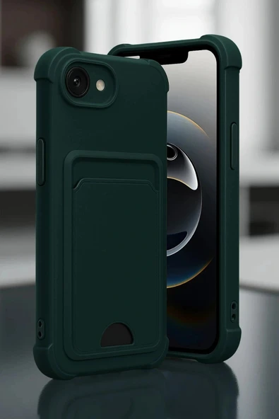 LitaeTrend Apple iPhone 16E Kelvin Kartvizitli Silikon - Açık Yeşil - Resim 2