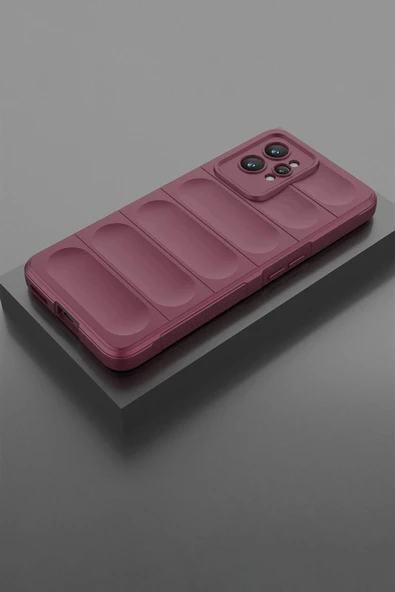 LitaeTrend Realme GT2 Pro 5G Kılıf Optimum Silikon - Bordo - Resim 2