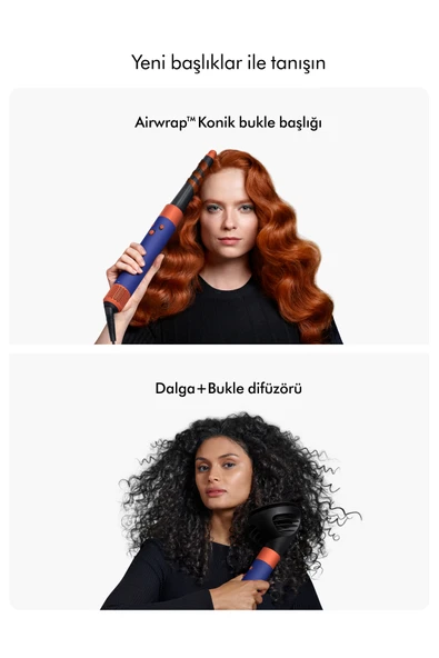DYSON Airwrap i.d.™ saç şekillendirme ve kurutma seti - Kıvırcık+Bukleli (Vinca mavisi/Topaz) - Resim 5