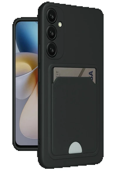 LitaeTrend Samsung Galaxy M15 Kelvin Kartvizitli Silikon - Siyah ürün görseli 1