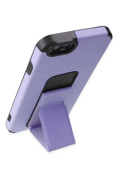LitaeTrend iPhone 6 Kılıf Mega Standlı Silikon - Lila - Resim 3