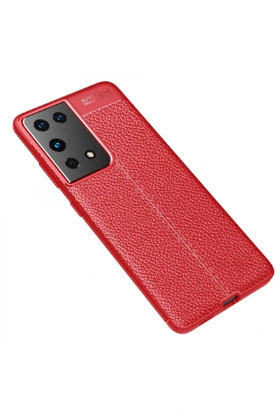 LitaeTrend Samsung Galaxy S21 Ultra Kılıf Auto Focus Kapak - Kırmızı - Resim 2