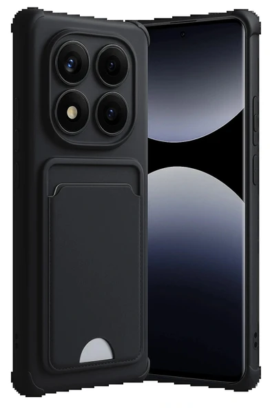 LitaeTrend Xiaomi Redmi Note 14 Pro Plus Kelvin Kartvizitli Silikon - Siyah ürün görseli 1