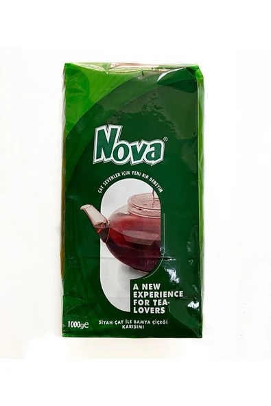 organikbakal bakma al Nova Bamya Çiçeği Karışımlı (%10) Siyah Çay 5 Kg - Resim 5