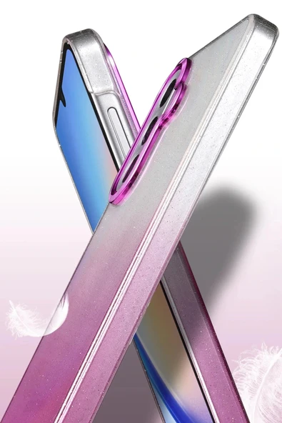 LitaeTrend Samsung Galaxy A36 Glossy Kapak - Siyah - Resim 3