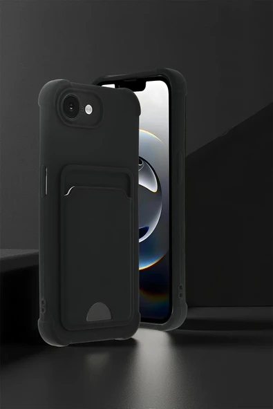 LitaeTrend Apple iPhone 16E Kelvin Kartvizitli Silikon - Koyu Yeşil ürün görseli 1