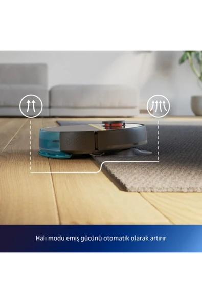 Philips 7000 Serisi 7000 Islak Kuru Robot Süpürge, 5000 PA,Titreşimli Mop,Sert Zemin ve Halıya Uygun - Resim 2