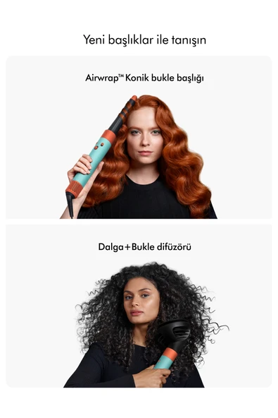 DYSON Airwrap I.d.™ Saç Şekillendirme Ve Kurutma Seti Kıvırcık Bukleli (CERAMİC PATİNA VE TOPAZ) - Resim 6