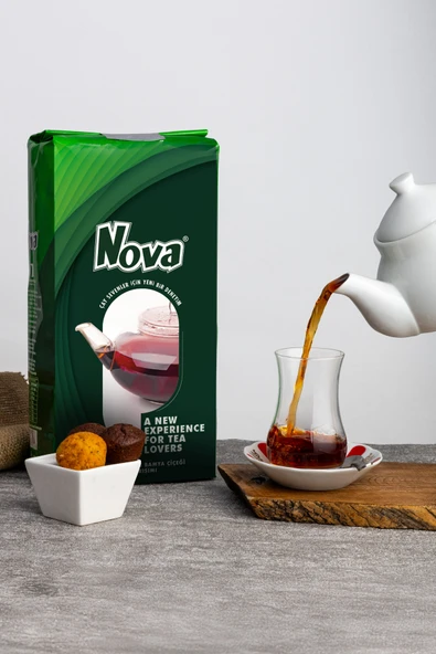 organikbakal bakma al Nova Bamya Çiçeği Karışımlı (%10) Siyah Çay 5 Kg - Resim 2