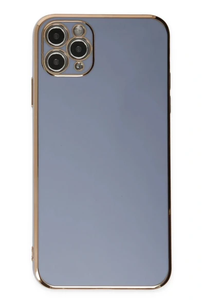 LitaeTrend iPhone 11 Pro Max Kılıf Volet Silikon - Mavi - Resim 2