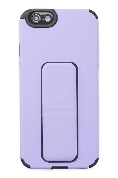 LitaeTrend iPhone 6 Kılıf Mega Standlı Silikon - Lila ürün görseli 1