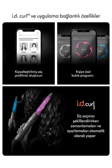 DYSON Airwrap I.d.™ Saç Şekillendirme Ve Kurutma Seti Kıvırcık Bukleli (CERAMİC PATİNA VE TOPAZ) - Resim 3