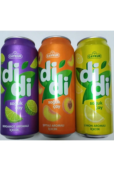 Çaykur Didi Hepsibir Paketi Bergamot + Limon + Şeftali Soğuk Çay 500 Ml X 12 Adet - Resim 2