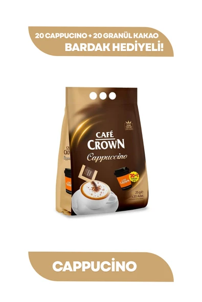 Cafe Crown Cappucino 25 Gr. X 20 Adet ürün görseli