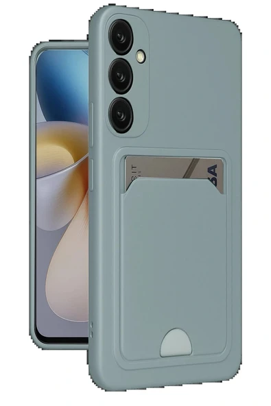 LitaeTrend Samsung Galaxy A36 Kılıf Kelvin Kartvizitli Silikon - Açık Yeşil ürün görseli 1