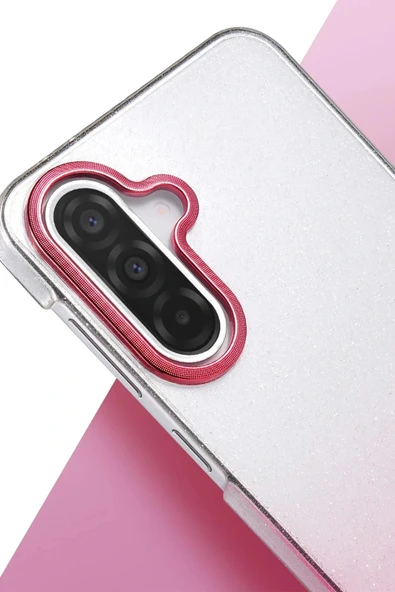 LitaeTrend Samsung Galaxy A36 Glossy Kapak - Pembe - Resim 2