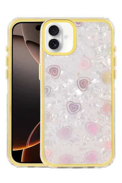 LitaeTrend Apple iPhone 16 Lumi Desenli Kapak - Sarı ürün görseli 1