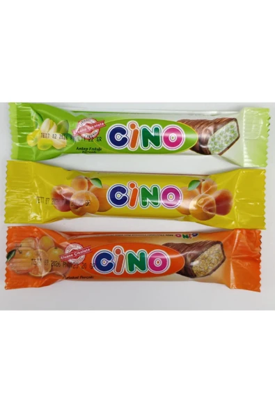 Cino Çikolata Kaplı Portakallı,Kayısılı ve Fıstıklı Bar 3'Ü BİR ARADA (20 Gr X 3) ürün görseli