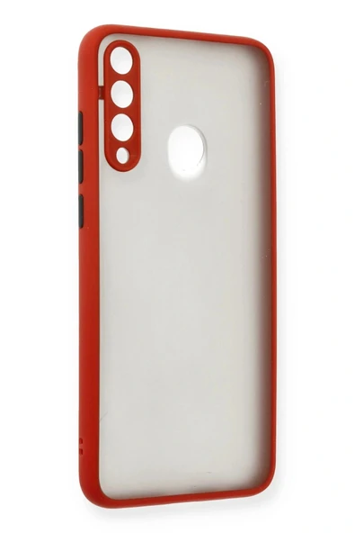 LitaeTrend Huawei Y6P Kılıf Montreal Silikon Kapak - Kırmızı - Resim 2