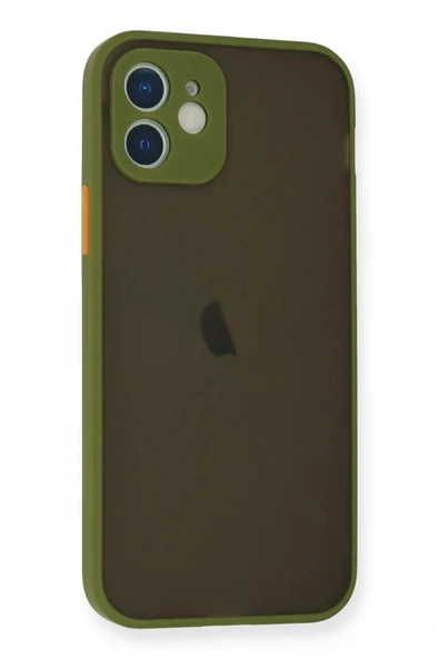 LitaeTrend iPhone 12 Mini Kılıf Montreal Silikon Kapak - Açık Yeşil - Resim 2